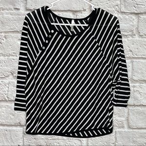 Bella D Striped Crop Top Size‎ Large